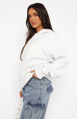 Shout It Out Oversized Hoodie Grey Marle