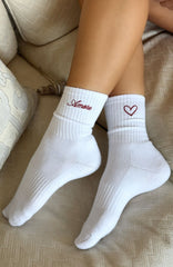 Amore Mio Socks White