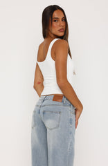 Taking Risks Tank Top White