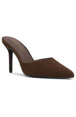 Cyrilla Mules Chocolate