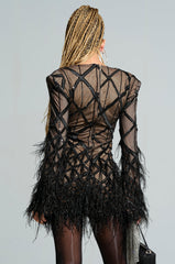 SHOW ME A GOOD TIME MESH MINI DRESS