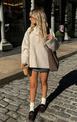Winter's Chill Knit Sweater Oat