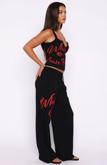 Never Fades Track Pants Black