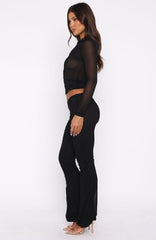On My Own Wave Pants Black