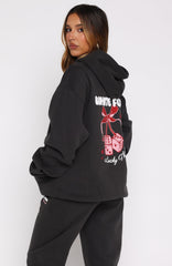 Lucky Thirteen Cheyenne Oversized Hoodie Charcoal