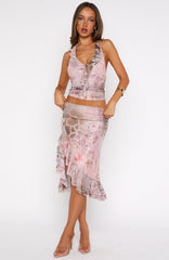 Let It Breathe Midi Skirt Paisley Dreams