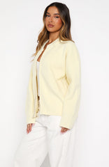Unbreakable Bond Knit Jacket Lemon