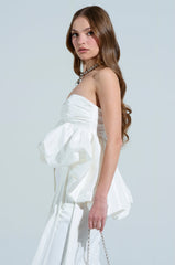 STRUT AND STUN STRAPLESS TOP