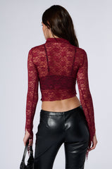 BREE STRETCH LACE BLOUSE