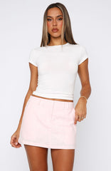 The Right One Mid Rise Mini Skort Baby Pink