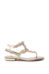 AZALEA WANG MANAIA GOLD EMBELLISHED SANDAL