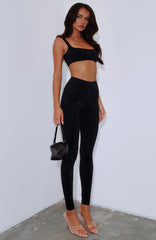 Running Late Embellished Pants Black