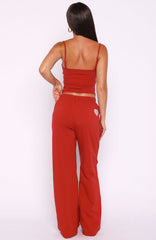 Heart Gone Wild Track Pants Red