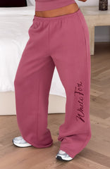 Studio 17 Willa Wide Leg Sweatpants Dusty Plum