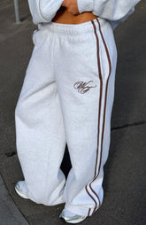 Studio 17 Raven Wide Leg Sweatpants Grey Marle