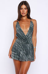Good Trouble Mini Dress Agave Viper