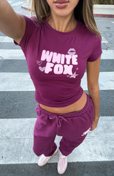 11th Street Sweet Kisses Baby Tee Very Berry