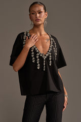 RHINESTONE QUEEN OVERSIZED TEE