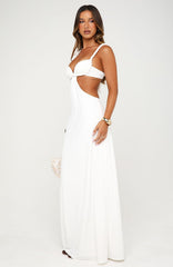 Tessara Twist Maxi Dress Off White
