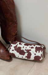 Gannon Shoulder Bag Faux Cow Hide