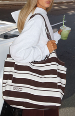 Studio 17 Jules Shoulder Bag Grey Marle Stripe