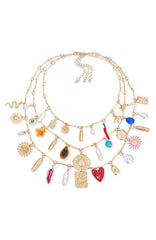 Leila Necklace Set Gold