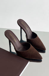 Cyrilla Mules Chocolate