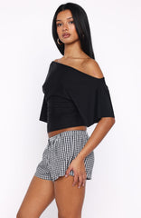 Marrakech Moments Cinched Waist Top Black