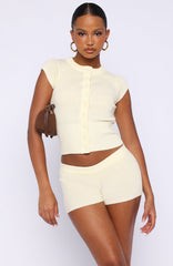 Almost Love Knit Top Lemon