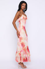 Amped Up Midi Dress Honeydew Floral