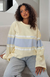Bad Timing Oversized Long Sleeve Tee Lemon