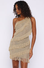 Balaeric Knit Mini Dress Gold