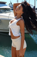 Believe In Magic Knit Shorts Cream
