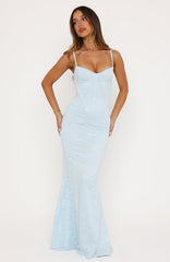 Blossom Belle Maxi Dress Blue