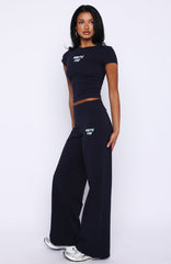 Break The Records Wide Leg Pants Navy
