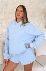 Bridal Party Oversized Hoodie Light Blue