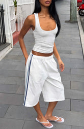 Call It Ours Relaxed Shorts White