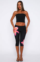 Call Me Trouble Capri Pants Midnight Blossom