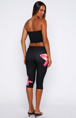 Call Me Trouble Capri Pants Midnight Blossom