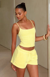Causing Commotion Terry Singlet Lemon