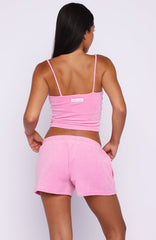 Causing Commotion Terry Singlet Pink