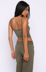 Core Strengths Tank Top Khaki