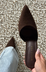 Cyrilla Mules Chocolate