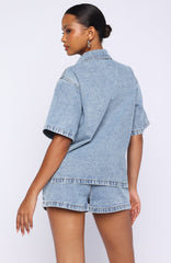 Denim Daydream Shorts Mid Blue
