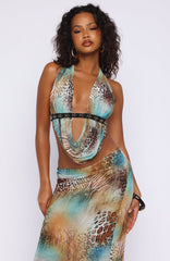 Dirty Little Secret Halter Top Saltwater