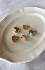 Emely Ring Set Gold/Multi