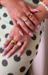 Emely Ring Set Gold/Multi