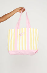 Finding You Tote Bag Lemon Stripe