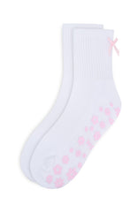 Flower Power Grip Socks Ballet Pink