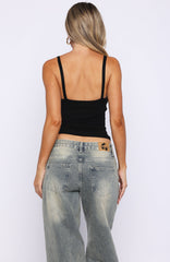 Get Even Tank Top Black